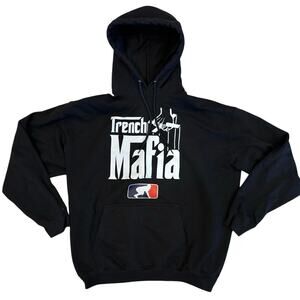 Men's Trench Mafia Lineman Problems Football Hoodie Black Size XL